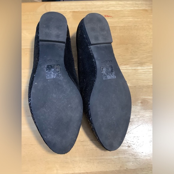 Aldo black sequin flats - Picture 3 of 3